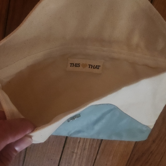 Canvas envelope clutch bag - Picture 2 of 4